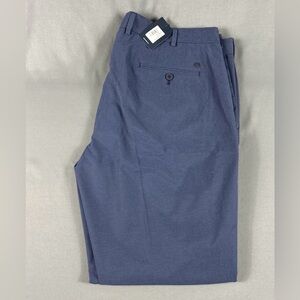 Peter Millar Golf Pants Crown Crafted Surge 40 x 32 Navy Blue Polyester